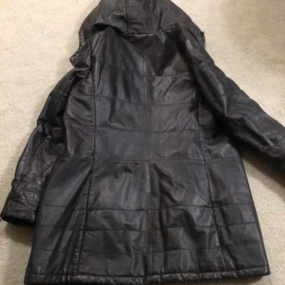 DANIER Black Genuine leather jacket - Picture 7 of 12